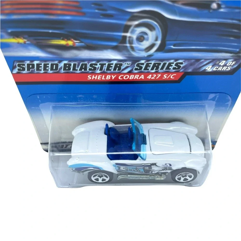Hot Wheels Speed Blaster Shelby Cobra 427 S/C Sports Car White Diecast 1/64 040